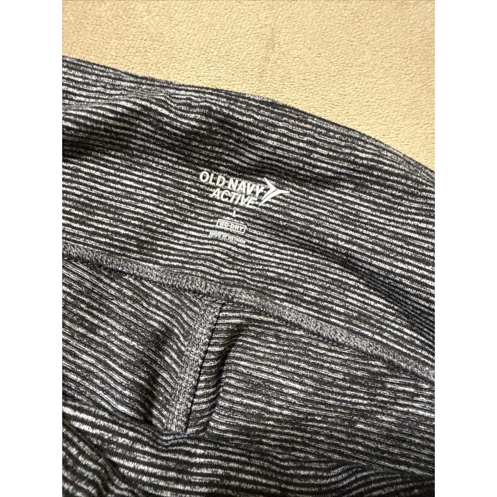 Old Navy Active Go-Dry Space Dye Striped Athletic Leggings - Picture 2 of 7